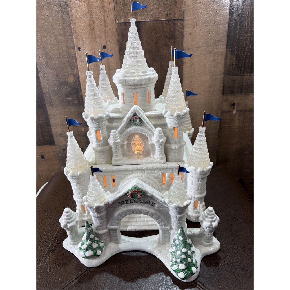 Dept 56 Snow Carnival Ice Palace 1995 Original Snow Village 54850 Lighted Vtg
